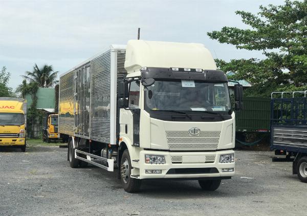 XE TẢI FAW THÙNG KÍN INOX DÀI 9M9 (7.500 KG) Rạch Giá